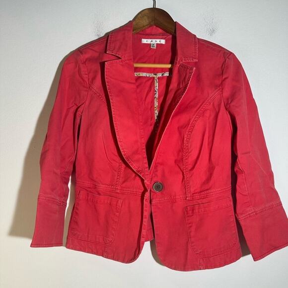 CAbi Red Boxy Jacket - Picture 2 of 5